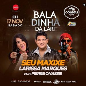 Larissa Marques recebe Seu Maxixe e Pierre Onassis na “Baladinha da Lari” neste sábado (17)